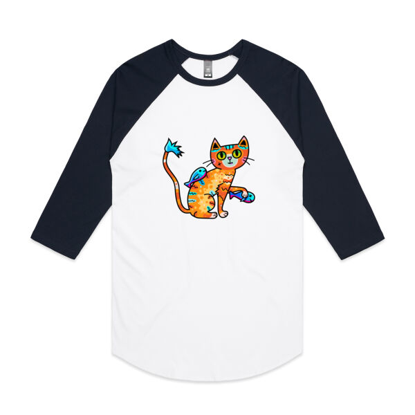 Cat&Fish - AS Colour - 3/4 Raglan Baseball Sleeve Tee Thumbnail