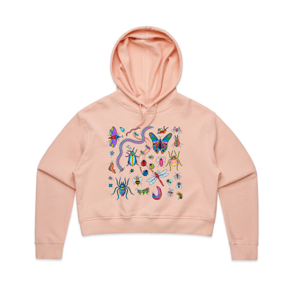 Creepy Crawly - AS Colour - Women's Crop Hood Thumbnail