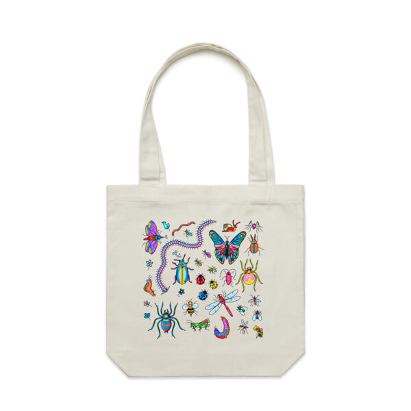 Creepy Crawly - AS Colour - Canvas Tote 'Carrie' Bag  Thumbnail