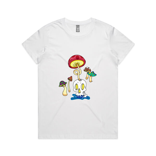 Skull Shroom - AS Colour - Women's Maple Crew Tee Thumbnail
