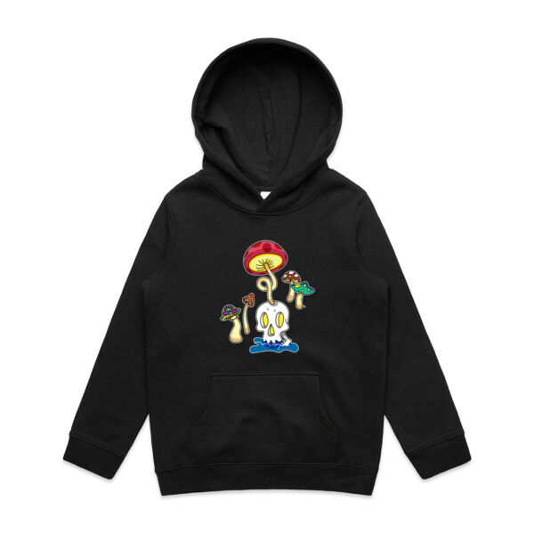 Skull Shroom - AS Colour - Youth Supply Hood Sweatshirt Thumbnail