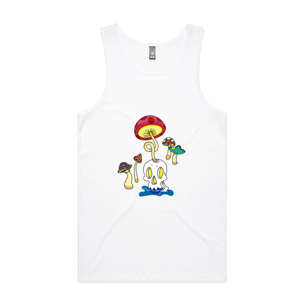 Skull Shroom - AS Colour - Men's Lowdown Singlet Thumbnail