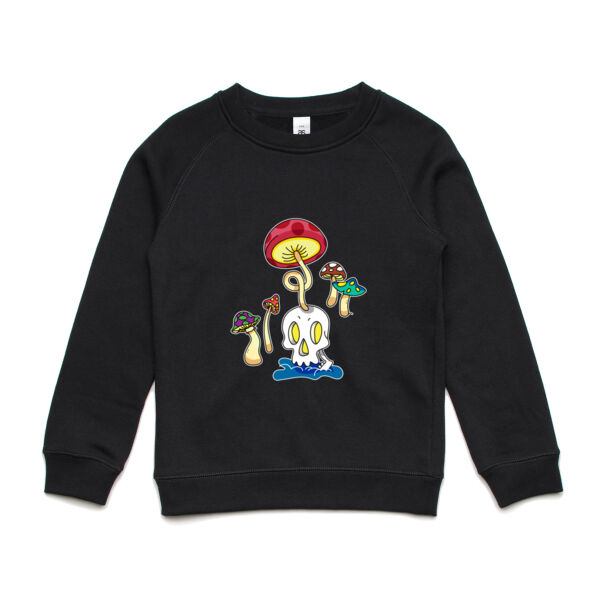 Skull Shroom - AS Colour - Youth Supply Crew Sweatshirt Thumbnail