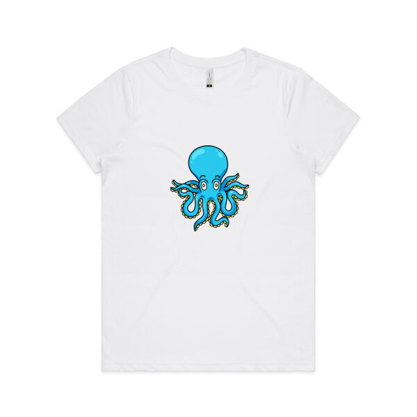 Blue Octopus - AS Colour - Women's  Maple ORGANIC Tee Thumbnail