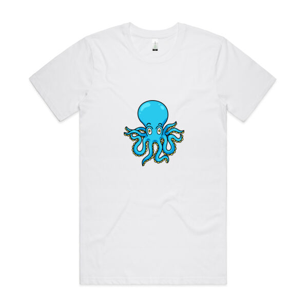 Blue Octopus - AS Colour - Organic Cotton Unisex Tee Thumbnail