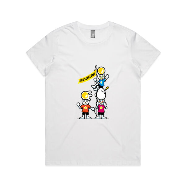 Eggscellent - AS Colour - Women's Maple Crew Tee Thumbnail