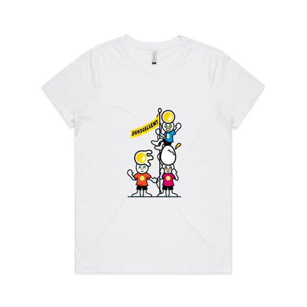Eggscellent - AS Colour - Women's  Maple ORGANIC Tee Thumbnail