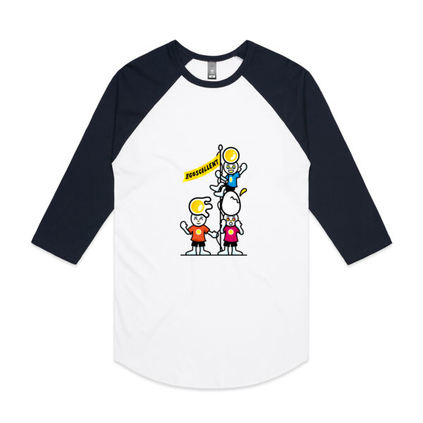 Eggscellent - AS Colour - 3/4 Raglan Baseball Sleeve Tee Thumbnail