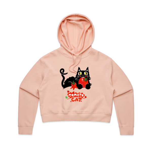 Tomato Cat - AS Colour - Women's Crop Hood Thumbnail