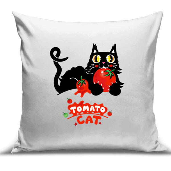 Tomato Cat - Cushion Cover - 100% Linen Thumbnail