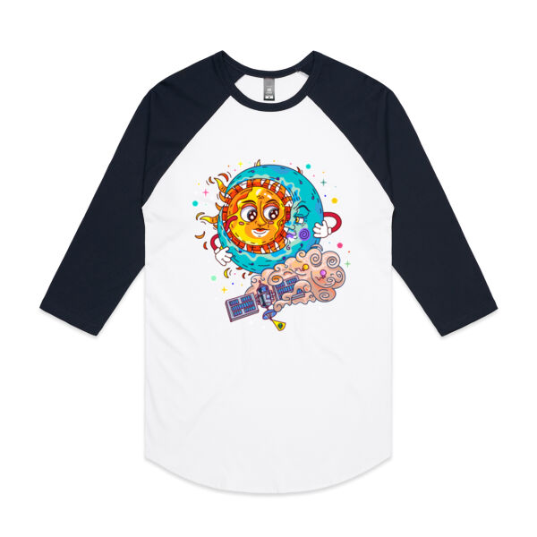 Sun & Moon - AS Colour - 3/4 Raglan Baseball Sleeve Tee Thumbnail