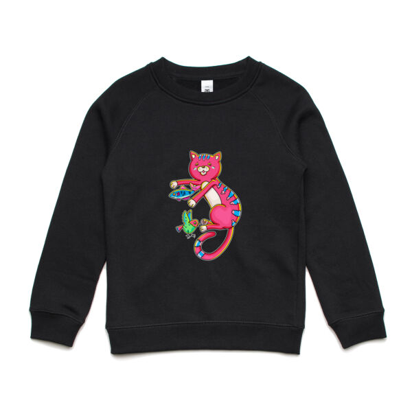 Red Cat & Friends - AS Colour - Youth Supply Crew Sweatshirt Thumbnail