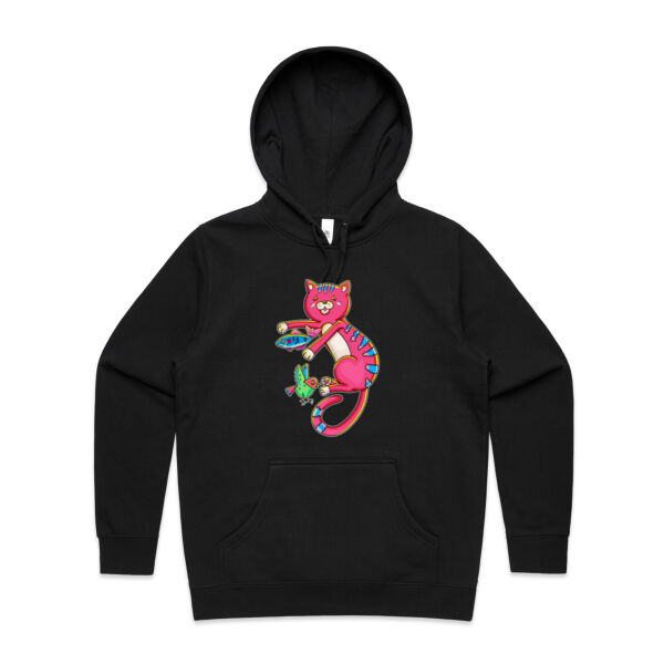 Red Cat & Friends - AS Colour - Women's Stencil Hood Thumbnail