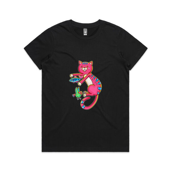 Red Cat & Friends - AS Colour - Women's Maple Crew Tee Thumbnail