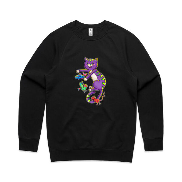 Purple Cat & Friends - AS Colour - Men's Supply Crew Sweatshirt Thumbnail