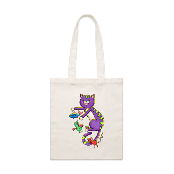 Purple Cat & Friends - AS Colour - Parcel Tote (Smallest) Thumbnail