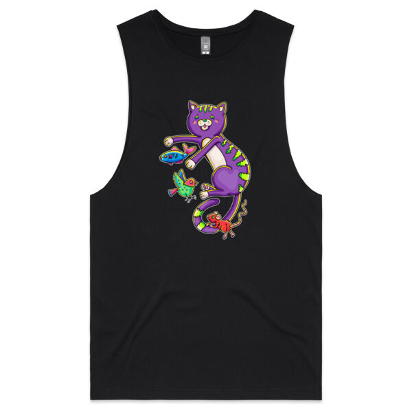 Purple Cat & Friends - AS Colour - Barnard Tank Top - Muscle Tee Thumbnail