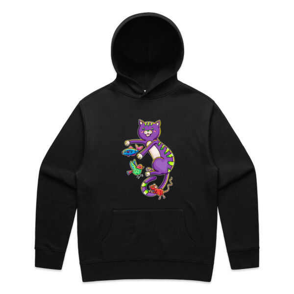 Purple Cat & Friends - AS Colour - Mens Relax Hood Thumbnail