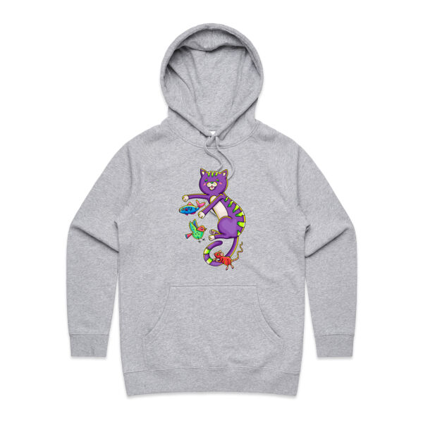 Purple Cat & Friends - AS Colour - Women's Supply Hood Thumbnail