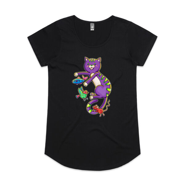 Purple Cat & Friends - AS Colour - Women's 'Mali' Scoop Tee Thumbnail