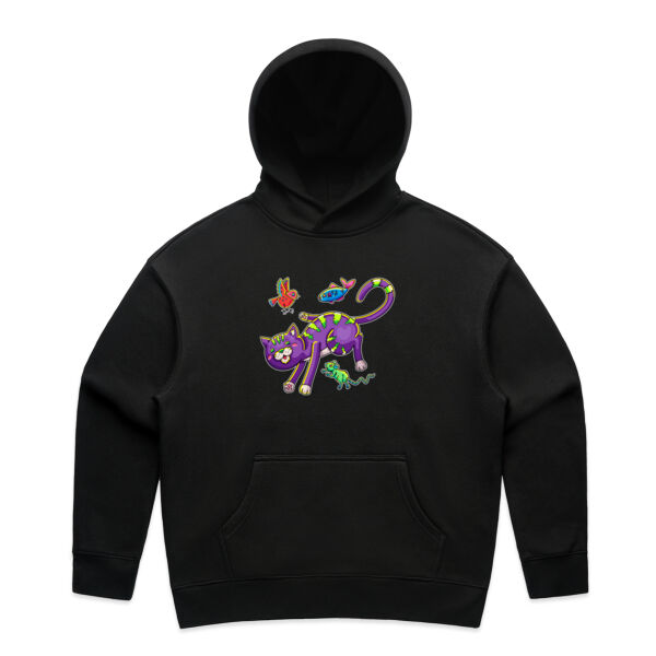 Purple Cat & Friends V2 - AS Colour - Women's Relax Hood Thumbnail