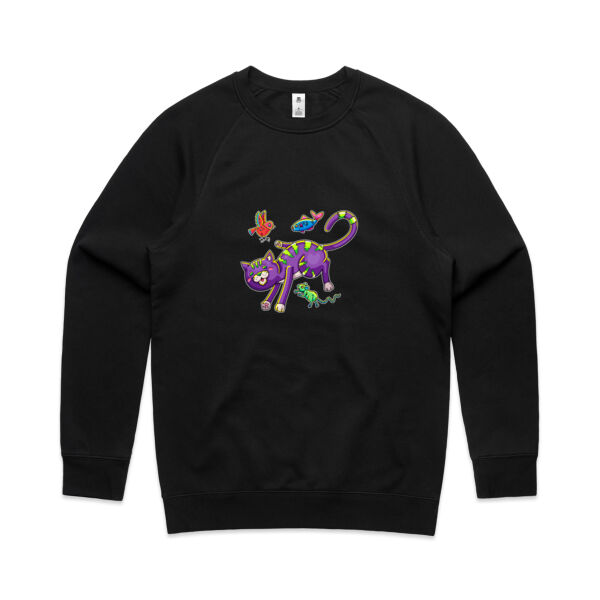 Purple Cat & Friends V2 - AS Colour - Men's Supply Crew Sweatshirt Thumbnail