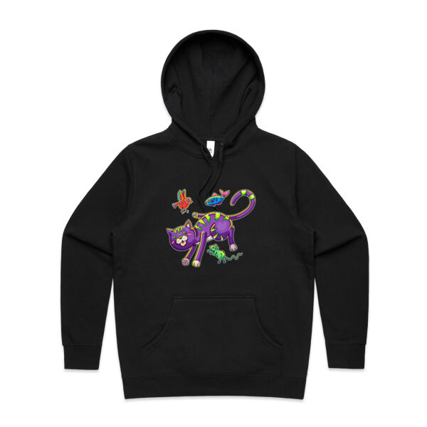 Purple Cat & Friends V2 - AS Colour - Women's Stencil Hood Thumbnail