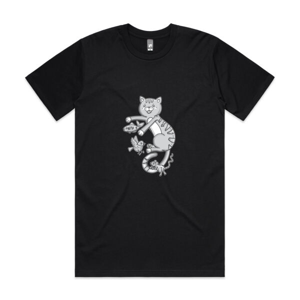 B&W Cat & Friends - AS Colour - Classic Tee (Heavy Weight) Thumbnail