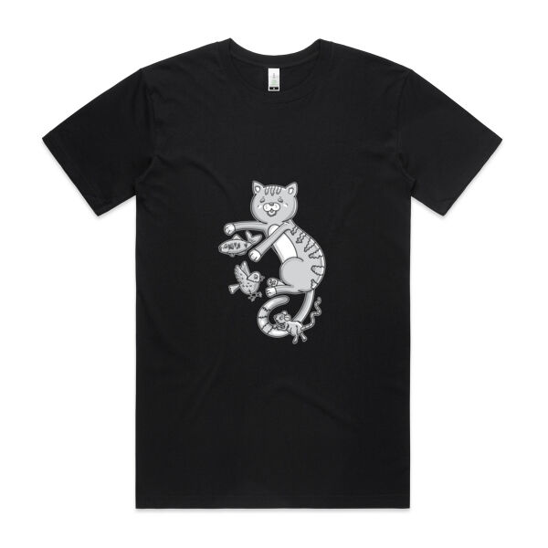 B&W Cat & Friends - AS Colour - Organic Staple Tee Thumbnail