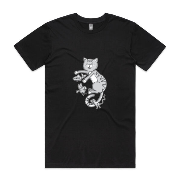 B&W Cat & Friends - AS Colour - Staple Crew Tee (Premium) Thumbnail