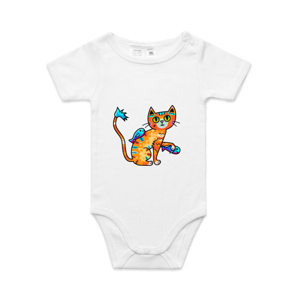 Cat&Fish - AS Colour - Baby 'Mini-me' Onesie Romper Thumbnail