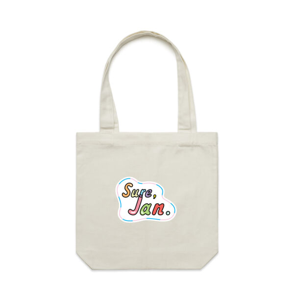 Sure, Jan. - AS Colour - Canvas Tote 'Carrie' Bag  Thumbnail