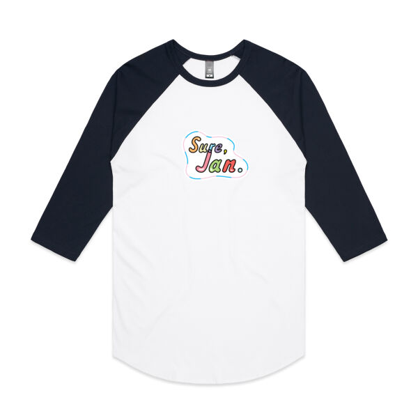Sure, Jan. - AS Colour - 3/4 Raglan Baseball Sleeve Tee Thumbnail