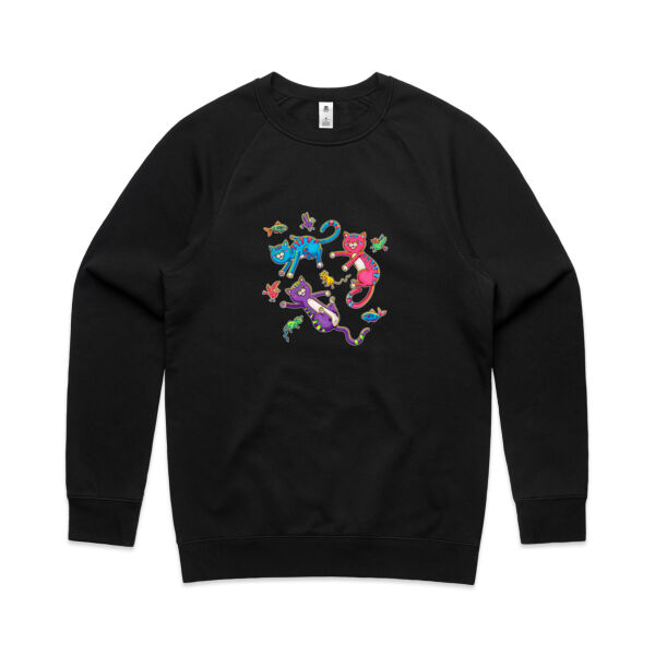 Cat Trio & Friends - AS Colour - Men's Supply Crew Sweatshirt Thumbnail