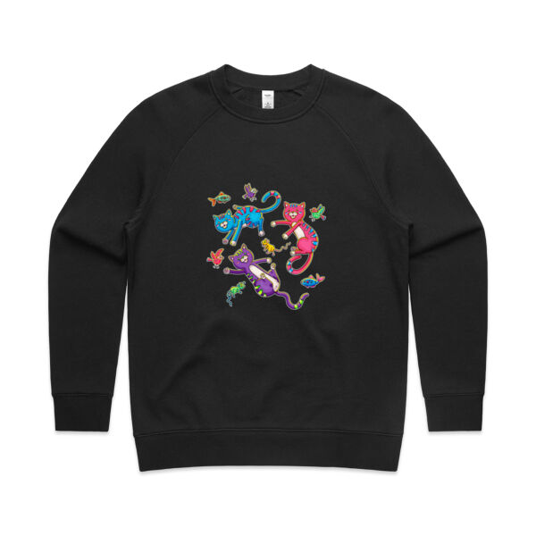 Cat Trio & Friends - AS Colour - Women's Supply Crew Thumbnail