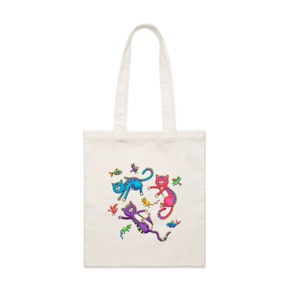 Cat Trio & Friends - AS Colour - Parcel Tote (Smallest) Thumbnail