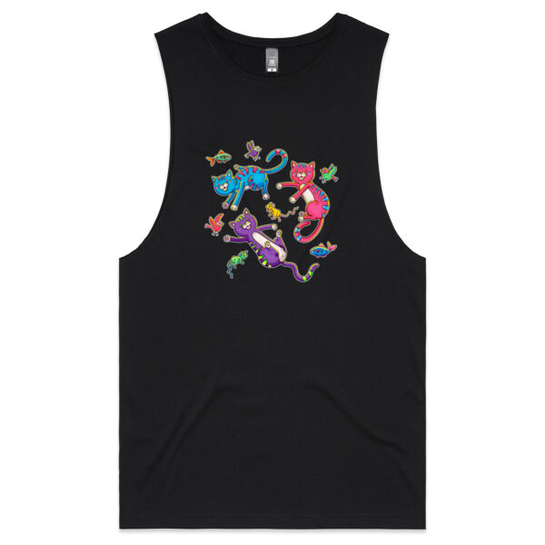 Cat Trio & Friends - AS Colour - Barnard Tank Top - Muscle Tee Thumbnail