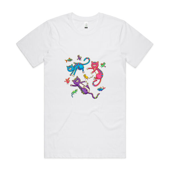 Cat Trio & Friends - AS Colour - Organic Cotton Unisex Tee Thumbnail