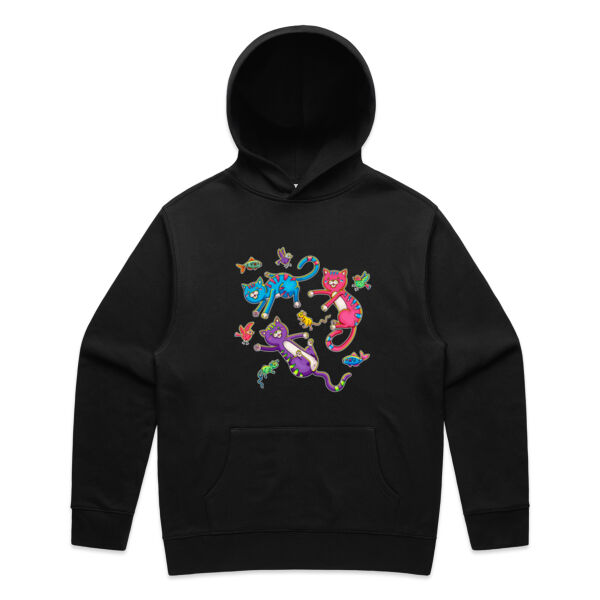 Cat Trio & Friends - AS Colour - Mens Relax Hood Thumbnail
