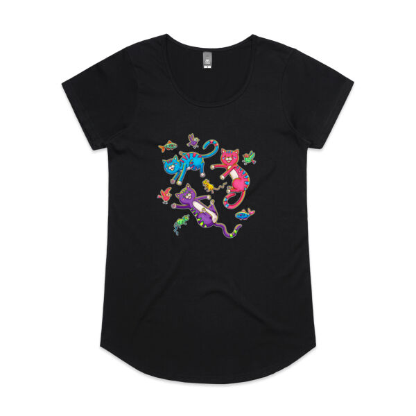 Cat Trio & Friends - AS Colour - Women's 'Mali' Scoop Tee Thumbnail