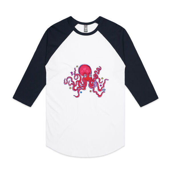 INK-redibly Armed - AS Colour - Staple Crew Tee (Premium) - AS Colour - 3/4 Raglan Baseball Sleeve Tee Thumbnail