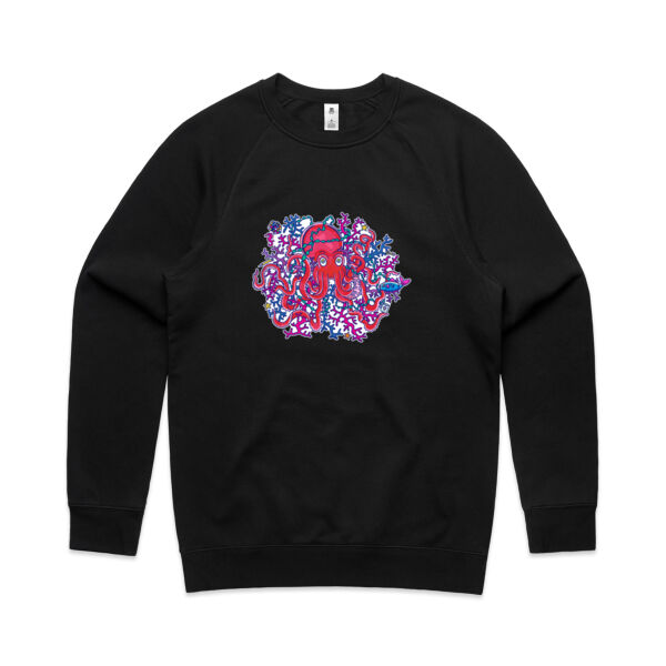 Tangled Octopus - AS Colour - Men's Supply Crew Sweatshirt Thumbnail