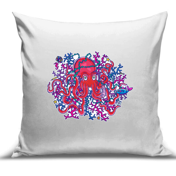 Tangled Octopus - Cushion Cover - 100% Linen Thumbnail