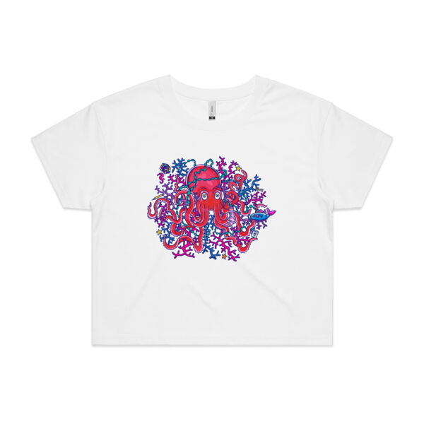 Tangled Octopus - AS Colour - Women's Crop Tee Thumbnail