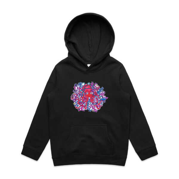Tangled Octopus - AS Colour - Youth Supply Hood Thumbnail