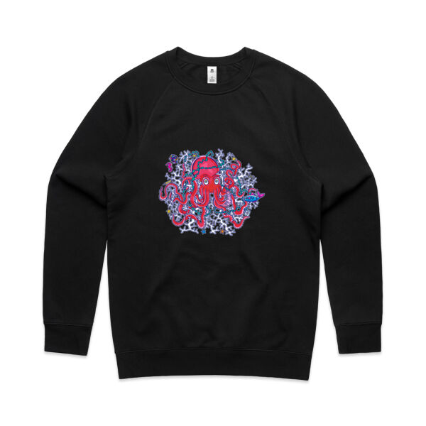 Tangled Octopus V2 - AS Colour - Men's Supply Crew Sweatshirt Thumbnail