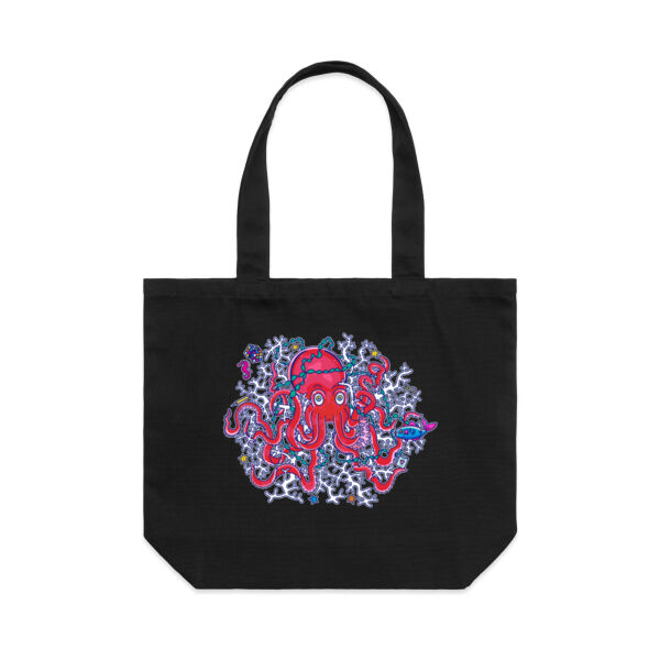 Tangled Octopus V2 - AS Colour Shoulder Tote Bag Thumbnail