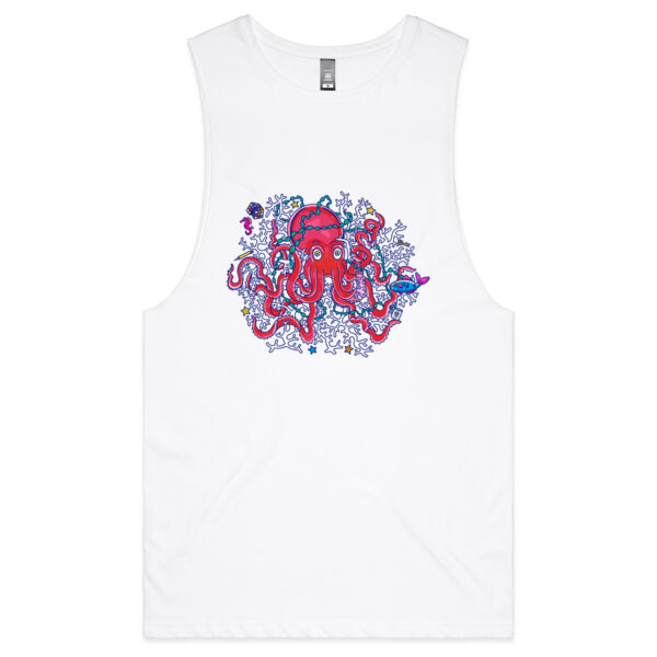 Tangled Octopus V2 - AS Colour - Barnard Tank Top - Muscle Tee Thumbnail