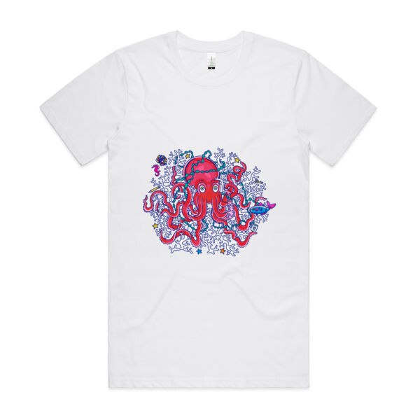 Tangled Octopus V2 - AS Colour - Organic Cotton Unisex Tee Thumbnail