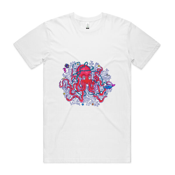 Tangled Octopus V2 - AS Colour - Organic Staple Tee Thumbnail